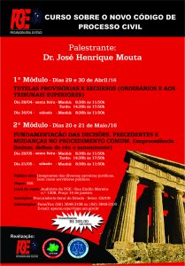 Imagem da notícia - PGE – AM REALIZA CURSO SOBRE O NOVO CPC