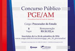Imagem da notícia - Concurso Para Procurador PGE-AM