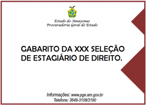 Imagem da notícia - Gabarito da XXX Seleção de Estagiários Realizada no dia 14.03.17