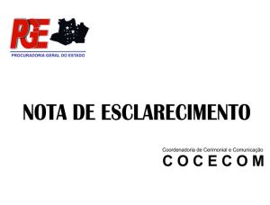 Imagem da notícia - NOTA DE ESCLARECIMENTO