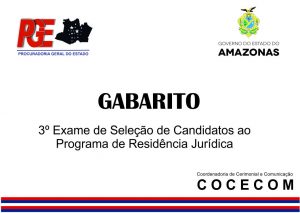 Imagem da notícia - GABARITO DO 3PRJ