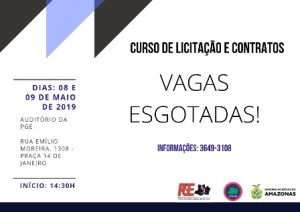 Imagem da notícia - AVISO – Vagas esgotadas para o curso Licitação e Contratos