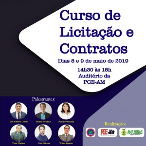 Imagem da notícia - Curso promovido pela PGE-AM sobre licitação e contratos começa nesta quarta-feira (08/05)