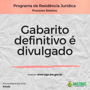 Imagem da notícia - Gabarito definitivo da prova objetiva do processo seletivo do Programa de Residência Jurídica é divulgado