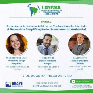 Imagem da notícia - PGE-AM participa do 1º Encontro Nacional de Procuradorias de Meio Ambiente promovido pela Anape